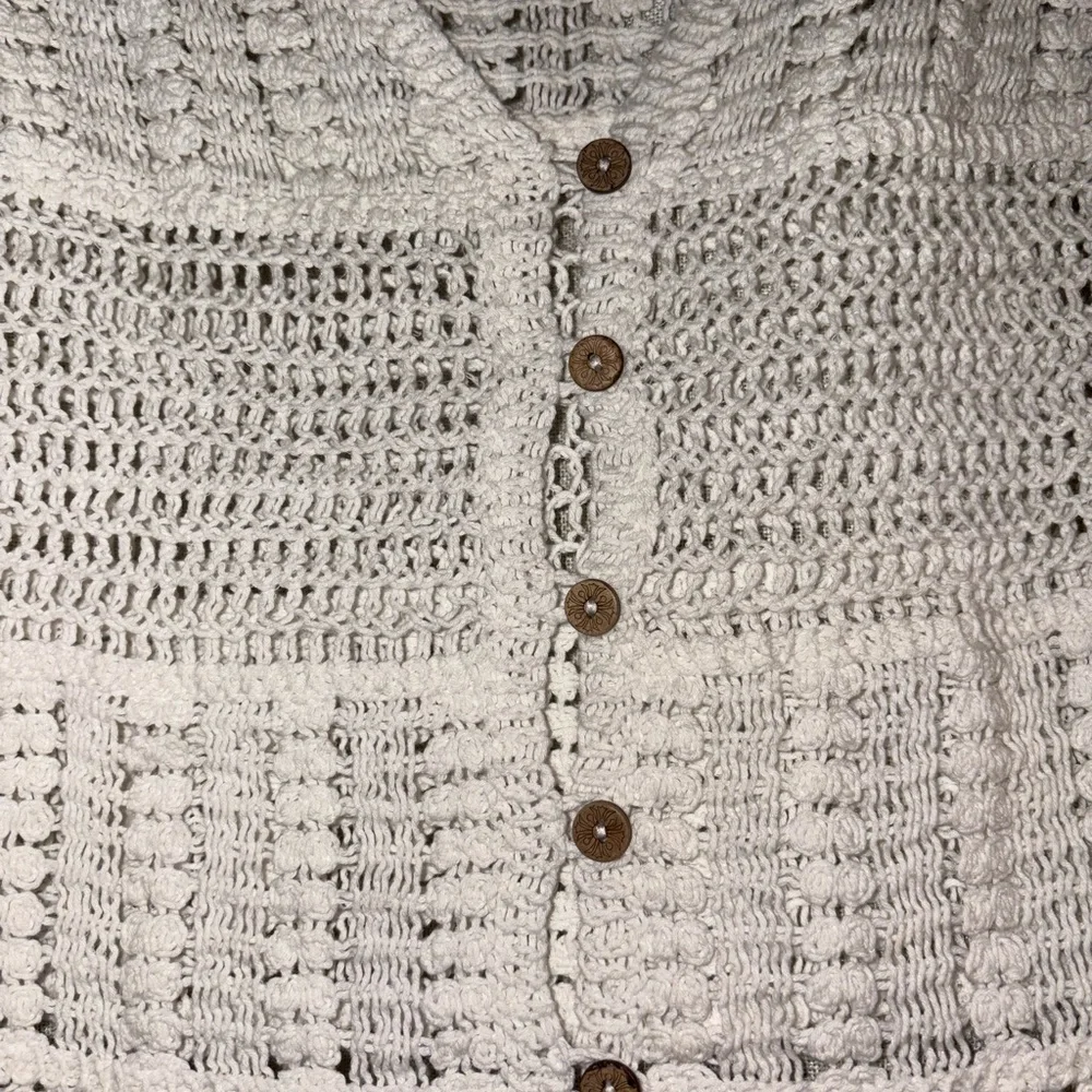 Rebellion White Crochet Women's Blouse - Picture 7 of 7